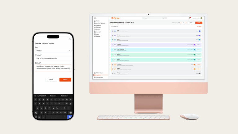 Vlastní PDF editor, správa reklamací a podpora externistů